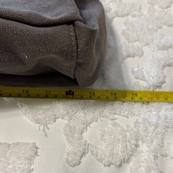 Brown Canvas Shoulder Bag - Picture 3 of 6